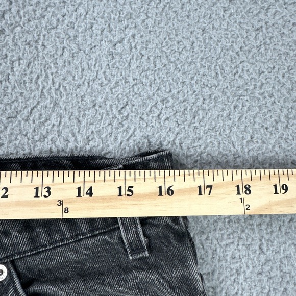 Vtg 90's Levi's 505 Orange Tab Denim Shorts 34 Black Cut Off Hemmed Made in USA - Picture 7 of 16